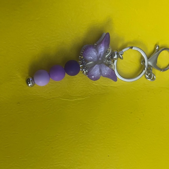 Purple Butterfly Keychain - Picture 6 of 8